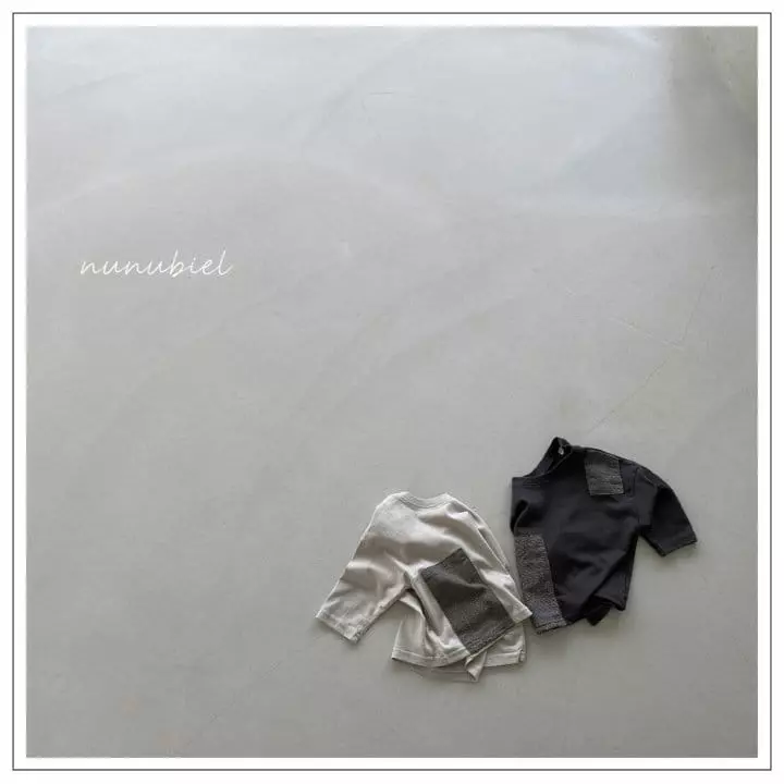 Nunubiel - Korean Children Fashion - #minifashionista - Check Patch Tee