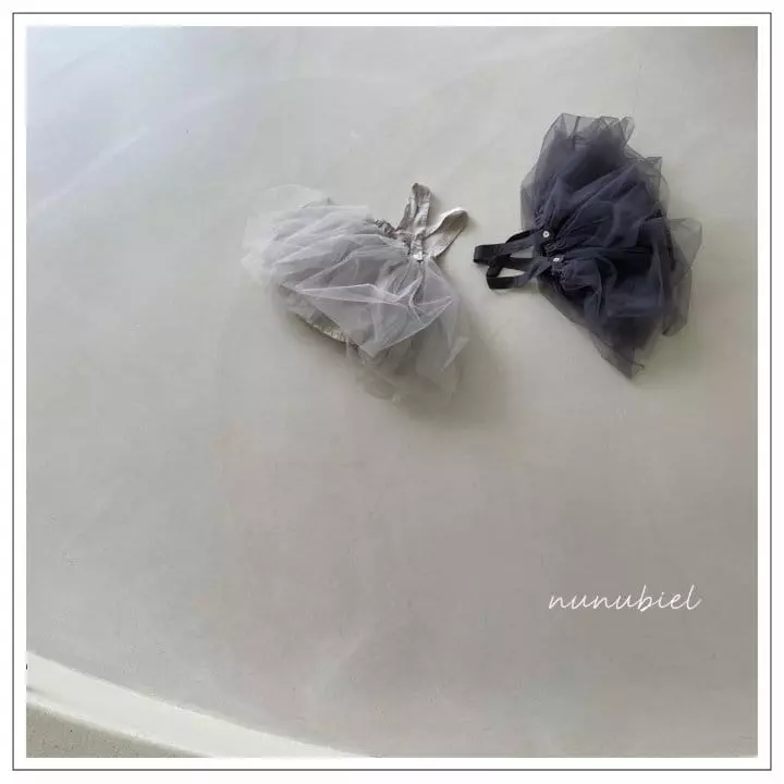 Nunubiel - Korean Children Fashion - #stylishchildhood - Mesh Dungarees Skirt
