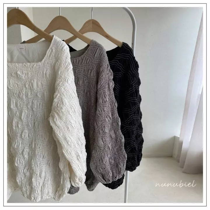 Nunubiel - Korean Women Fashion - #shopsmall - Mom Wave Blouse - 2