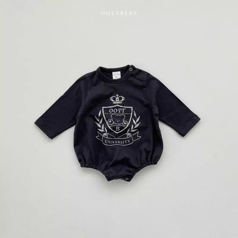 Oott Bebe - Korean Baby Fashion - #babyboutique - Ooott University Bodysuit - 2