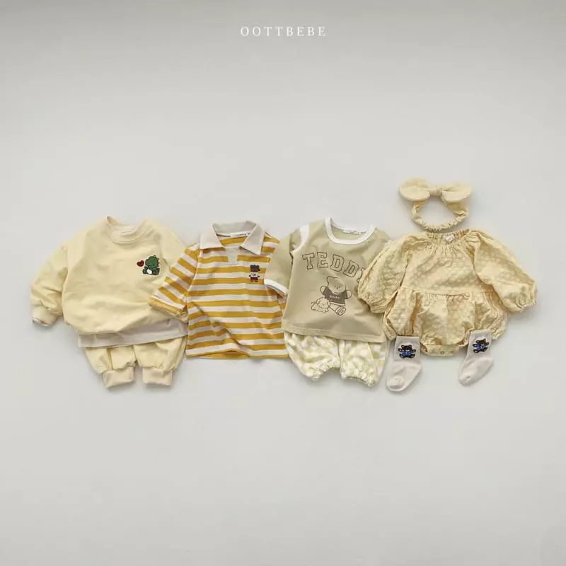 Oott Bebe - Korean Baby Fashion - #babyboutique - Lavi Shirring Bodysuit - 11