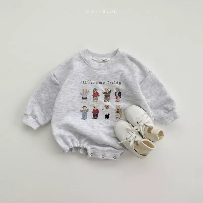 Oott Bebe - Korean Baby Fashion - #babyboutique - Dandy Bear Bodysuit - 4