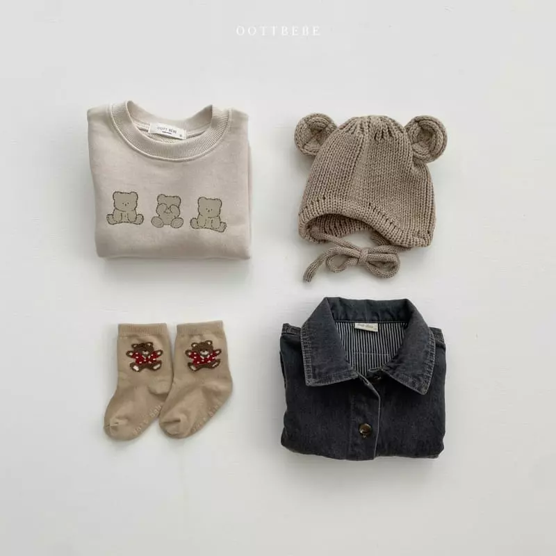 Oott Bebe - Korean Baby Fashion - #babyclothing - Pogny Bear Bodysuit - 9
