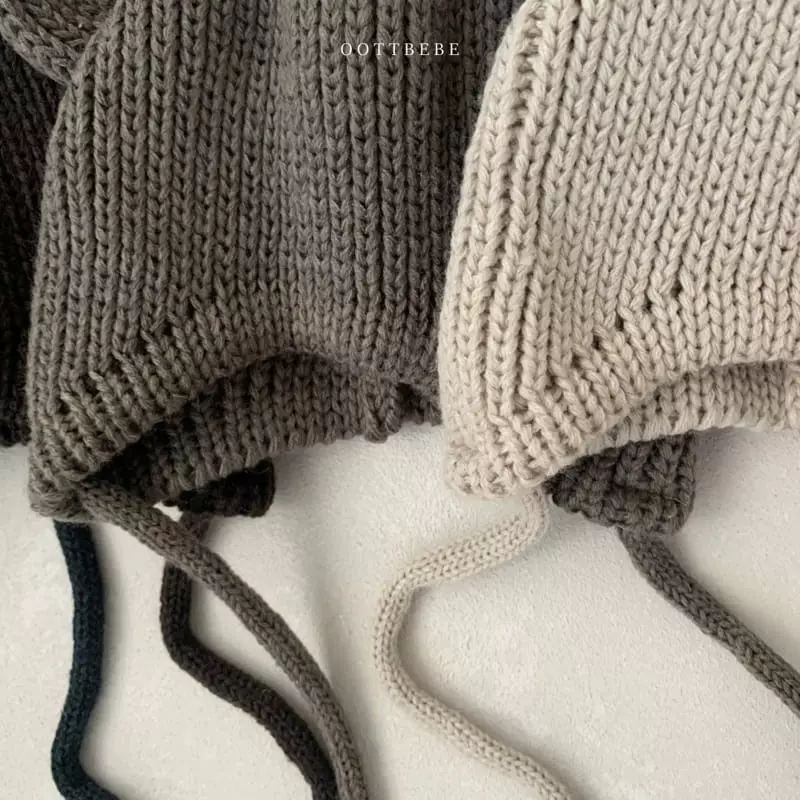 Oott Bebe - Korean Baby Fashion - #babyfashion - Teddy Line Bonnet - 6