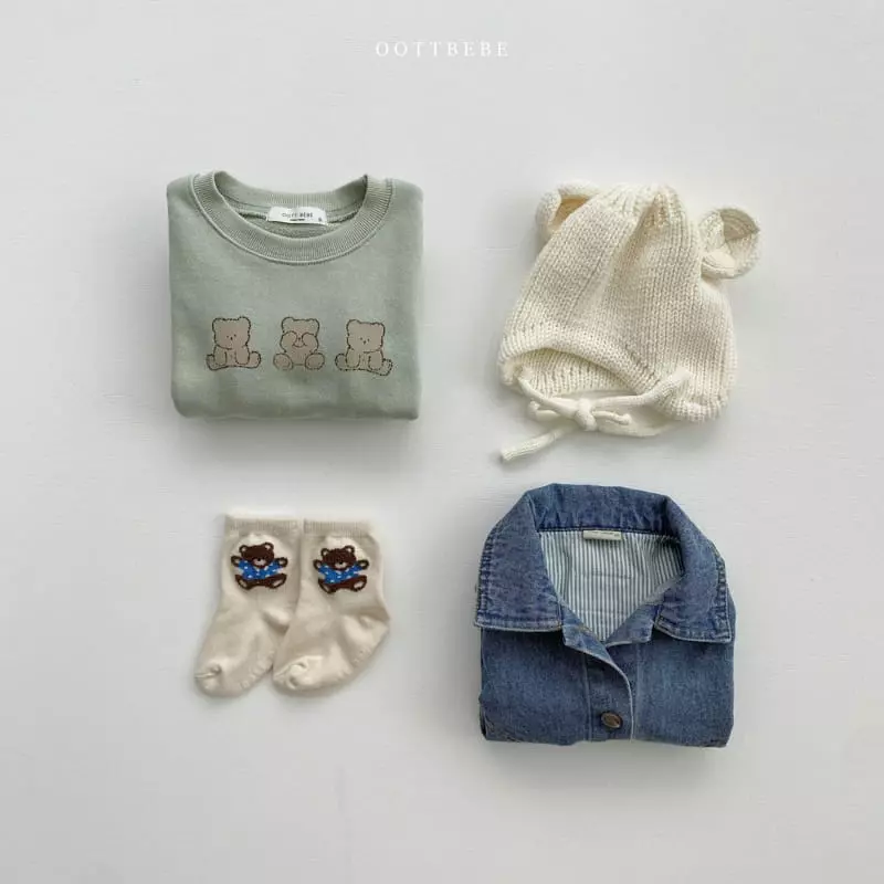 Oott Bebe - Korean Baby Fashion - #babyfashion - Pogny Bear Bodysuit - 10