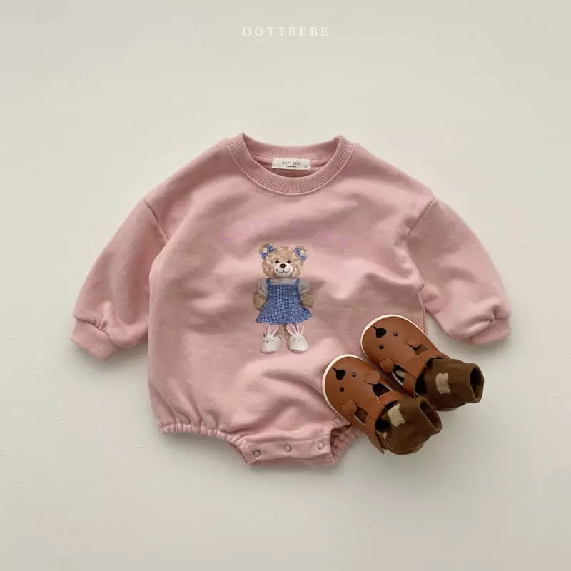Oott Bebe - Korean Baby Fashion - #babyfever - Ice Cream Bear Bodysuit - 9