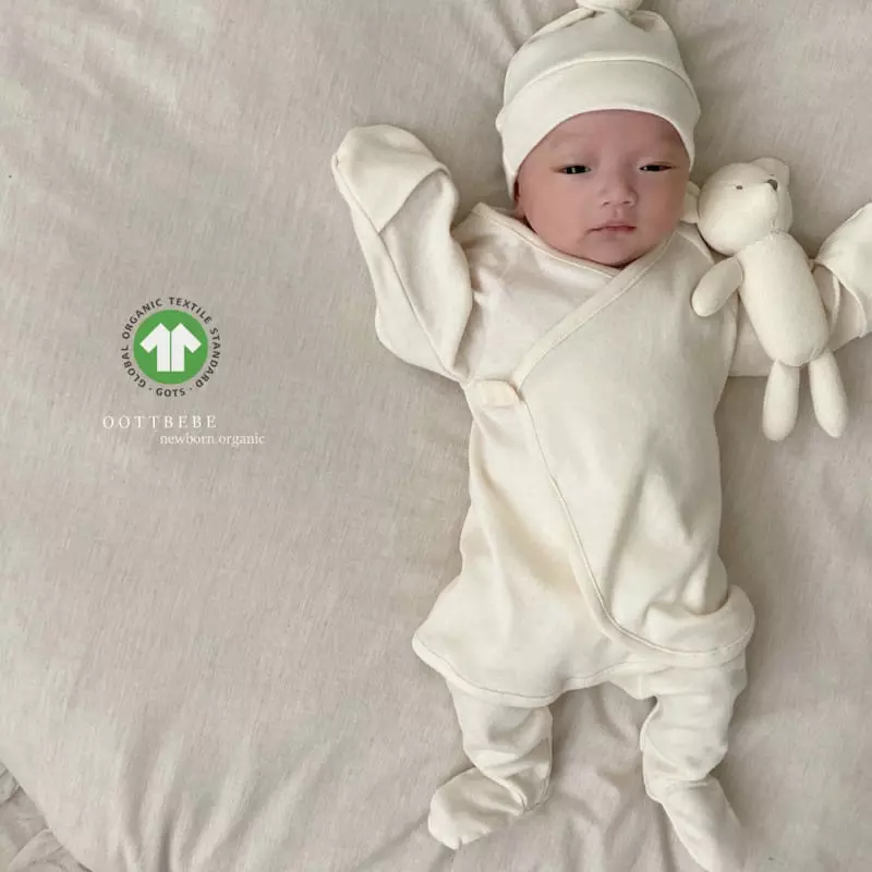 Oott Bebe - Korean Baby Fashion - #babyfever - Organic Benet Babywear Easywear with Bonnet Cotton - 10