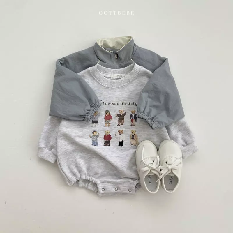 Oott Bebe - Korean Baby Fashion - #babygirlfashion - Dandy Bear Bodysuit - 8