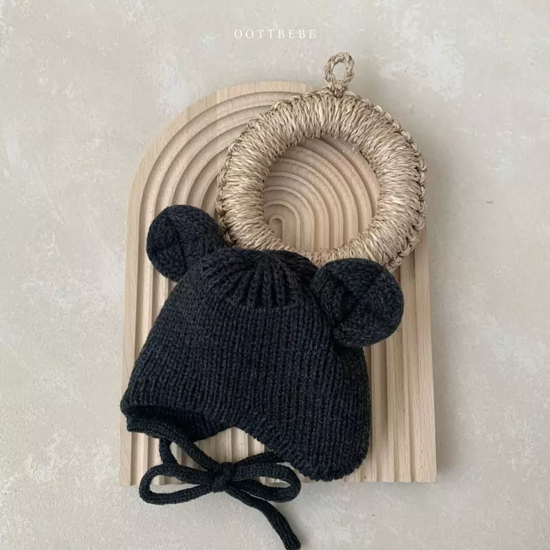 Oott Bebe - Korean Baby Fashion - #babylifestyle - Teddy Line Bonnet - 9
