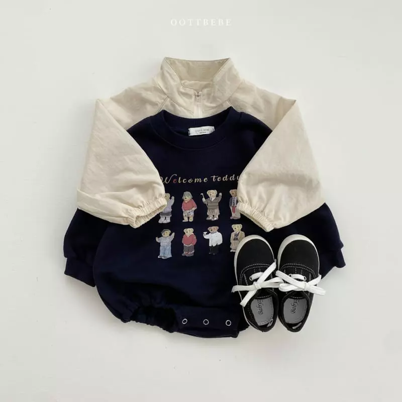 Oott Bebe - Korean Baby Fashion - #babylifestyle - Dandy Bear Bodysuit - 9
