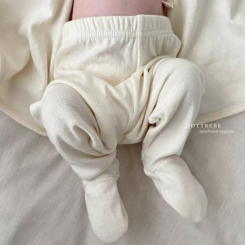 Oott Bebe - Korean Baby Fashion - #babygirlfashion - Organic foot Leggings Mesh - 4