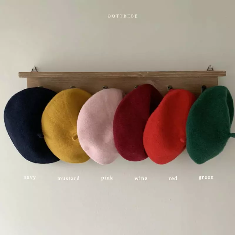 Oott Bebe - Korean Baby Fashion - #babyoninstagram - Warm Beret Hat Color - 8