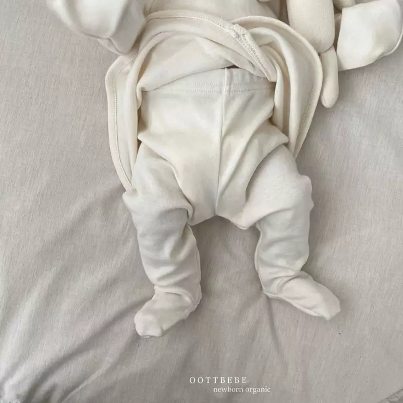 Oott Bebe - Korean Baby Fashion - #babyootd - Organic foot Leggings Mesh - 6