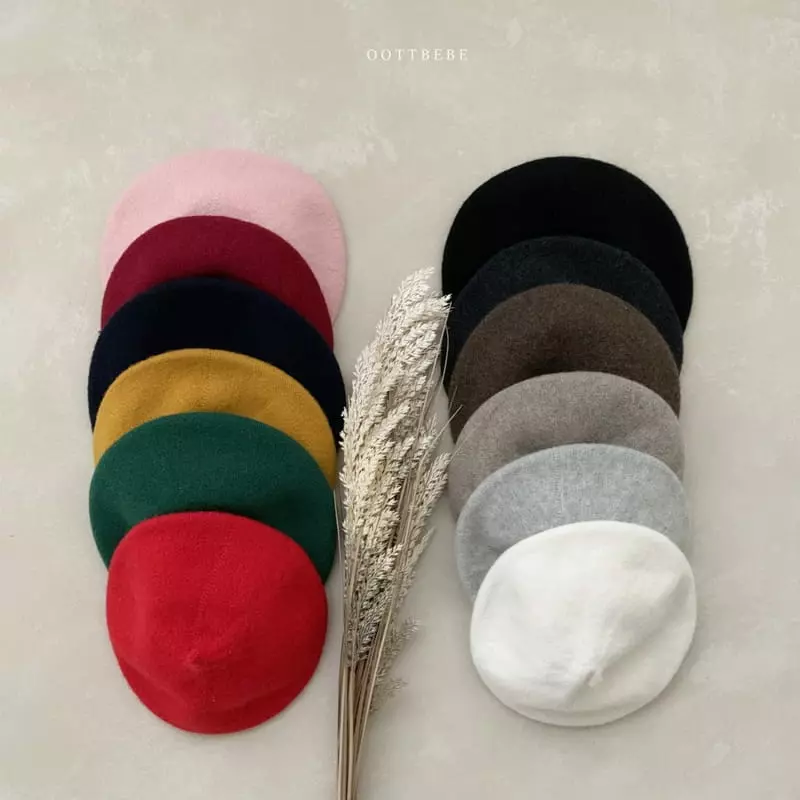 Oott Bebe - Korean Baby Fashion - #babyoutfit - Warm Beret Hat Natural - 11