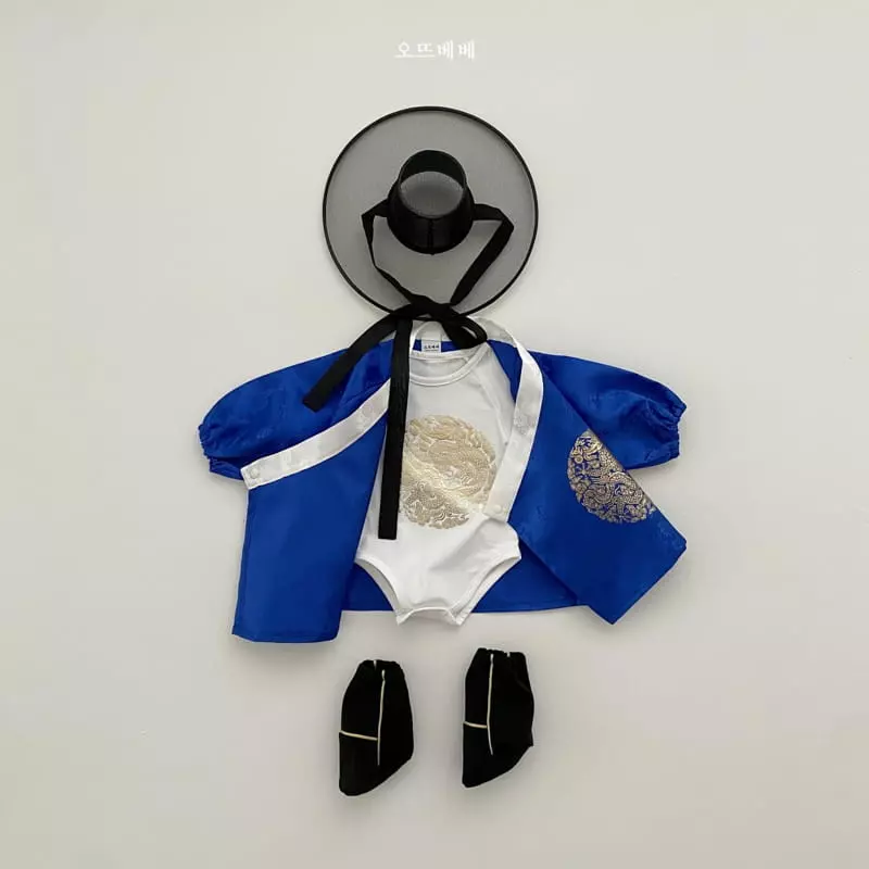 Oott Bebe - Korean Baby Fashion - #babyoutfit - Hanbok Bodysuit - 4