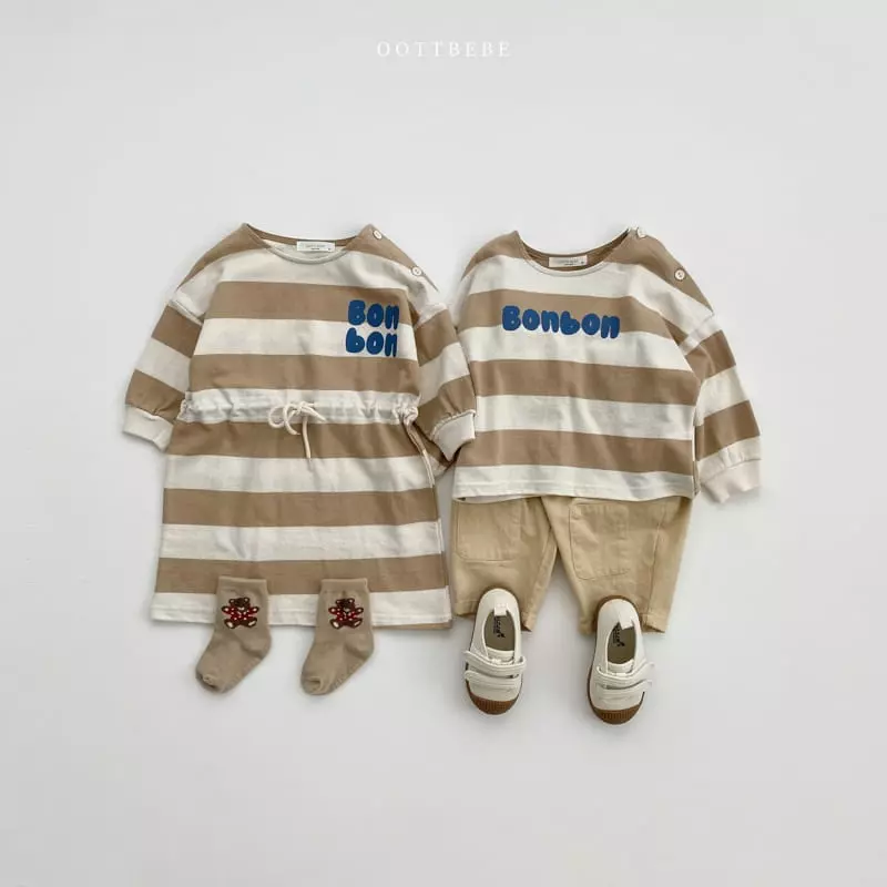 Oott Bebe - Korean Baby Fashion - #babywear - Bonbon Slit One-piece - 7