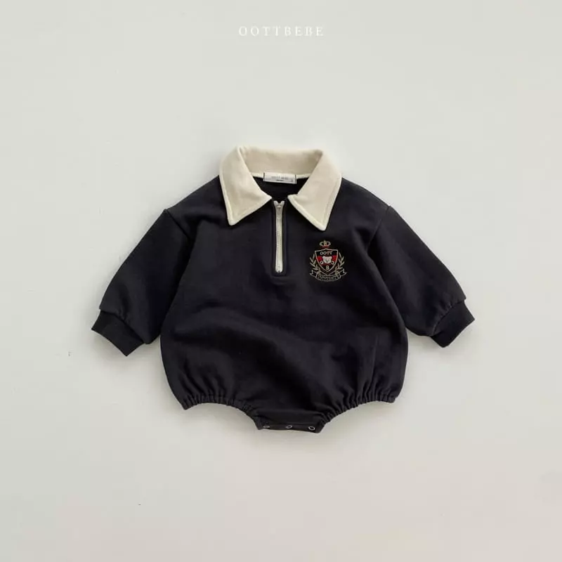 Oott Bebe - Korean Baby Fashion - #babywear - Harvard Collar Bodysuit - 12