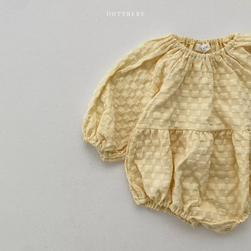 Oott Bebe - Korean Baby Fashion - #onlinebabyboutique - Lavi Shirring Bodysuit - 8