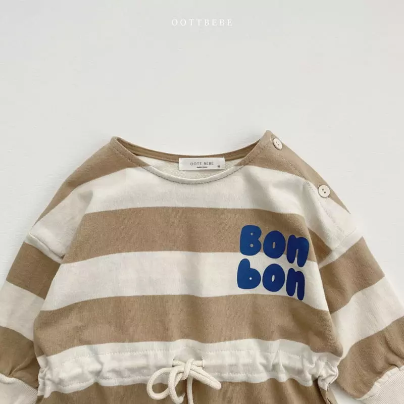 Oott Bebe - Korean Baby Fashion - #onlinebabyshop - Bonbon Slit One-piece - 9