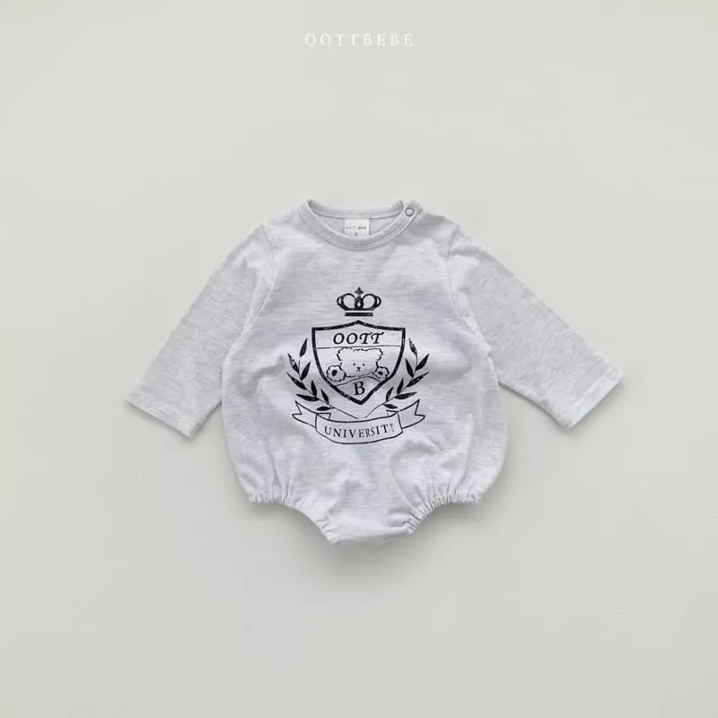 Oott Bebe - Korean Baby Fashion - #onlinebabyshop - Ooott University Bodysuit