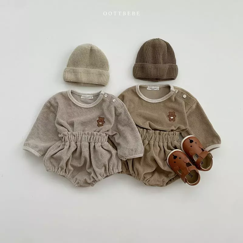 Oott Bebe - Korean Baby Fashion - #onlinebabyshop - Clover Bloomer Set - 8