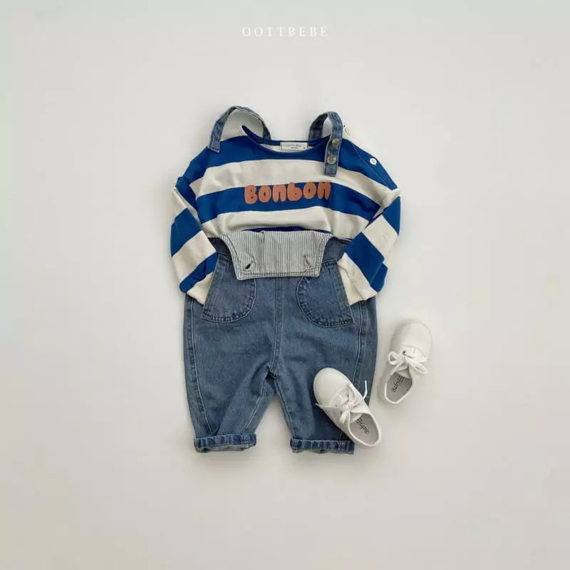 Oott Bebe - Korean Children Fashion - #kidzfashiontrend - Bonbon Slit Sweatshirt - 4