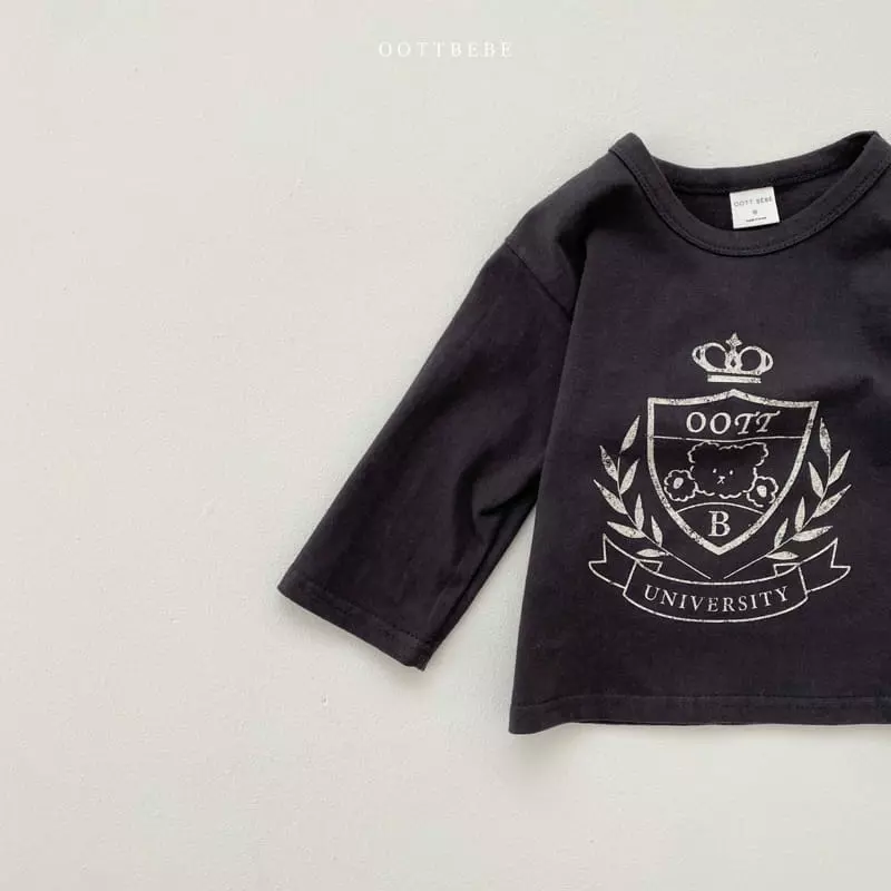 Oott Bebe - Korean Children Fashion - #Kfashion4kids - Oott University Tee - 12
