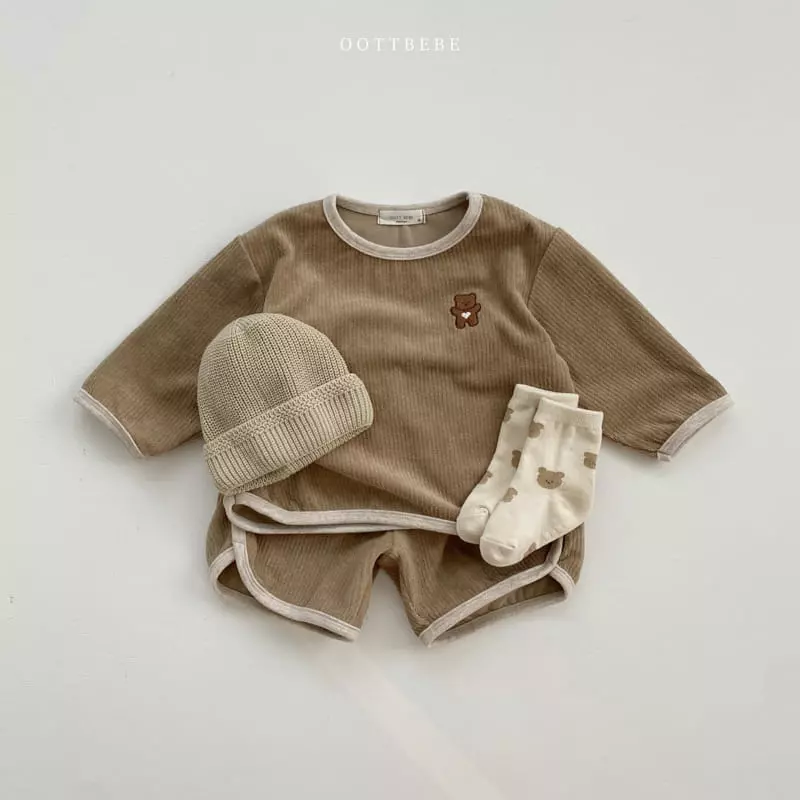 Oott Bebe - Korean Children Fashion - #Kfashion4kids - Clover Kid Top Bottom Set - 2
