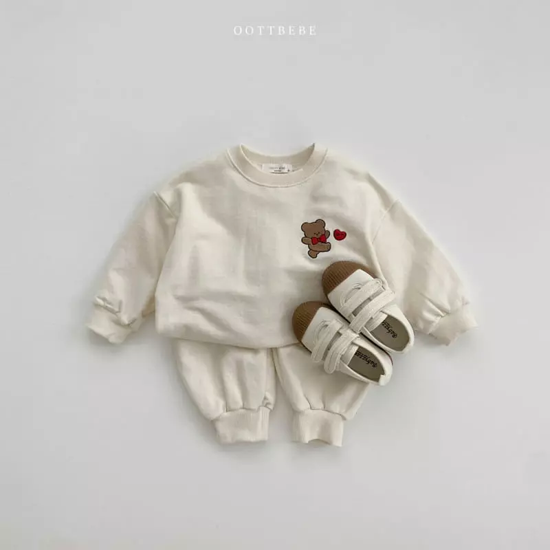 Oott Bebe - Korean Children Fashion - #Kfashion4kids - Ani Friend Top Bottom Set