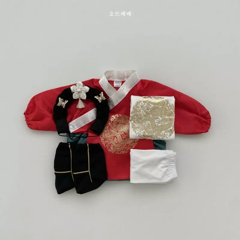Oott Bebe - Korean Children Fashion - #childofig - Hanbok Easywear Set - 6