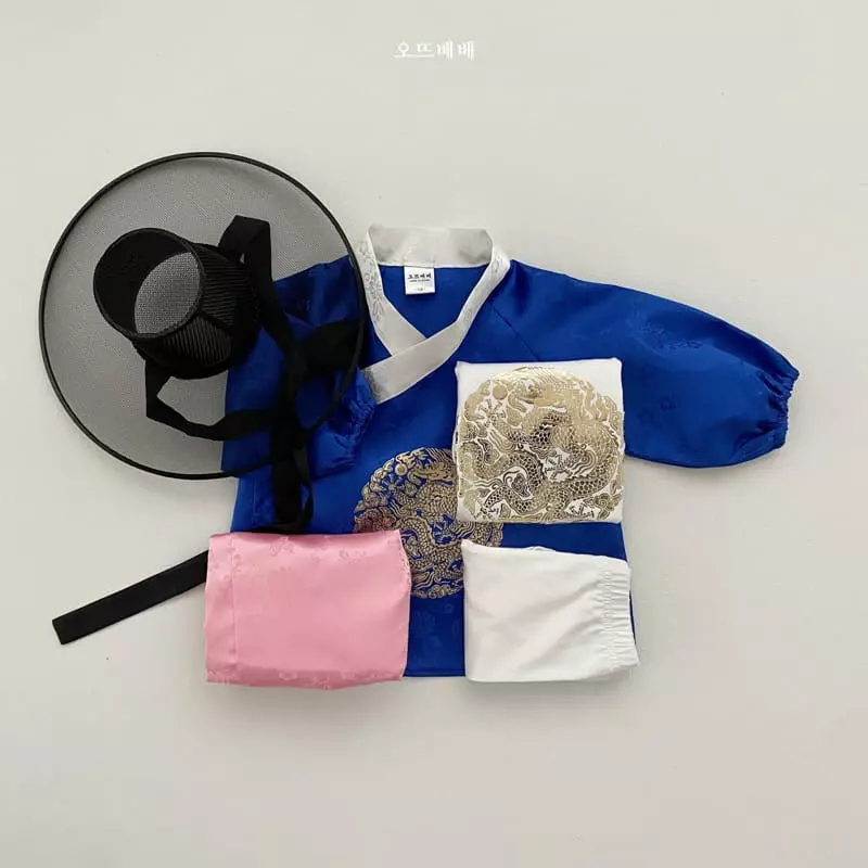 Oott Bebe - Korean Children Fashion - #childofig - Hanbok Easywear Set - 7