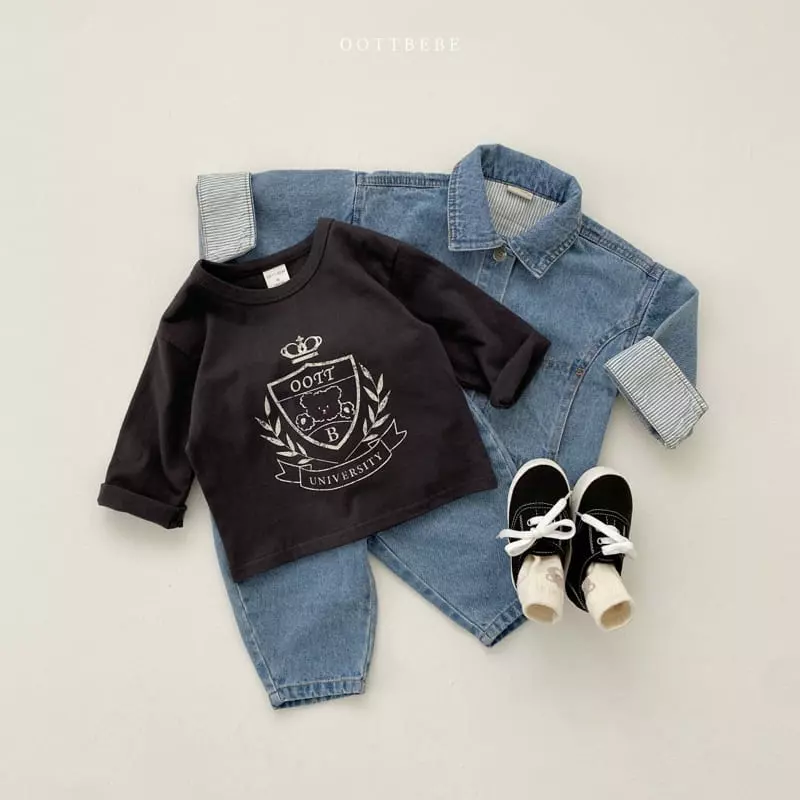 Oott Bebe - Korean Children Fashion - #childofig - Oott University Tee - 4