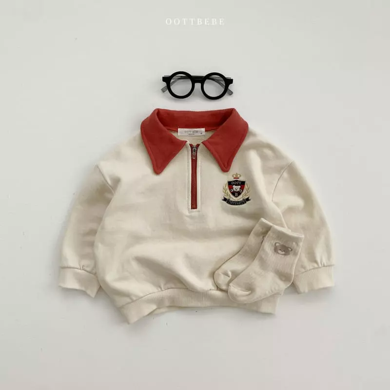 Oott Bebe - Korean Children Fashion - #childofig - Harvard Collar Sweatshirt