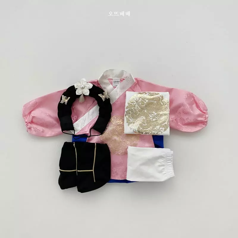 Oott Bebe - Korean Children Fashion - #childrensboutique - Hanbok Easywear Set - 8