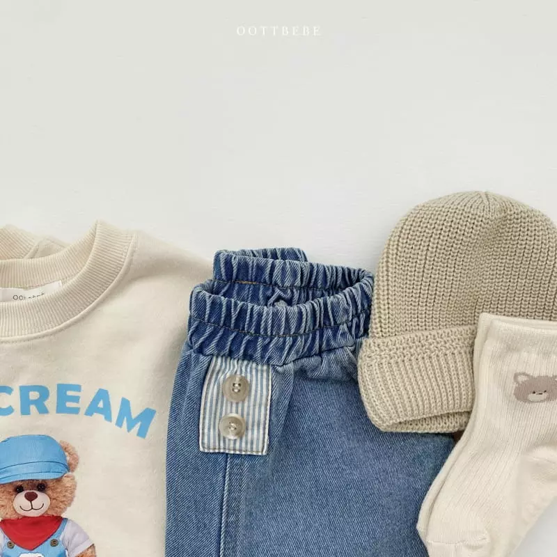 Oott Bebe - Korean Children Fashion - #childrensboutique - Ice Cream Bear Sweatshirt - 8