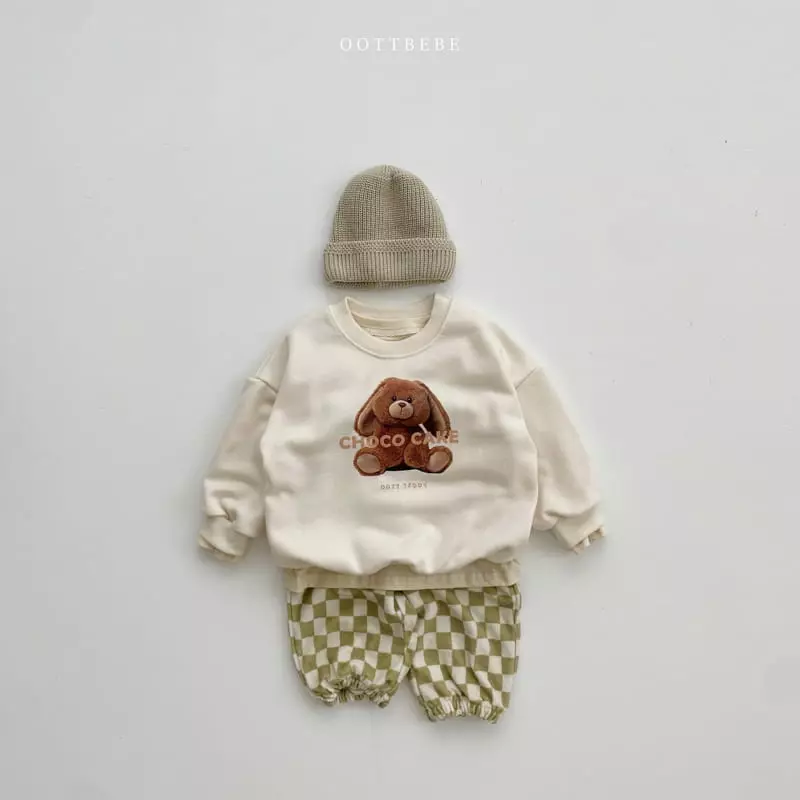 Oott Bebe - Korean Children Fashion - #designkidswear - Board Check Pants - 2