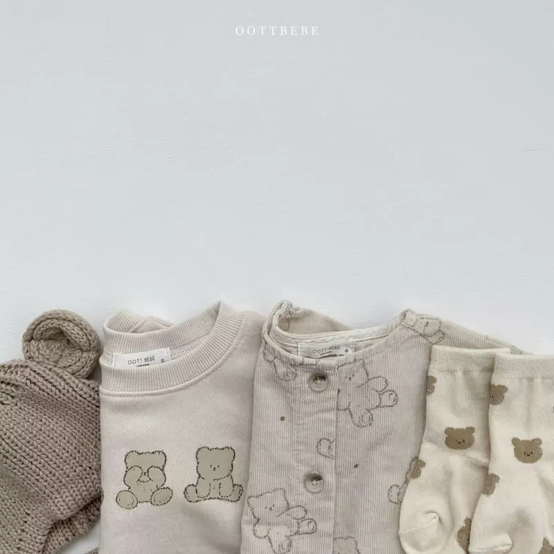 Oott Bebe - Korean Children Fashion - #designkidswear - Bread Bear Jacket - 8