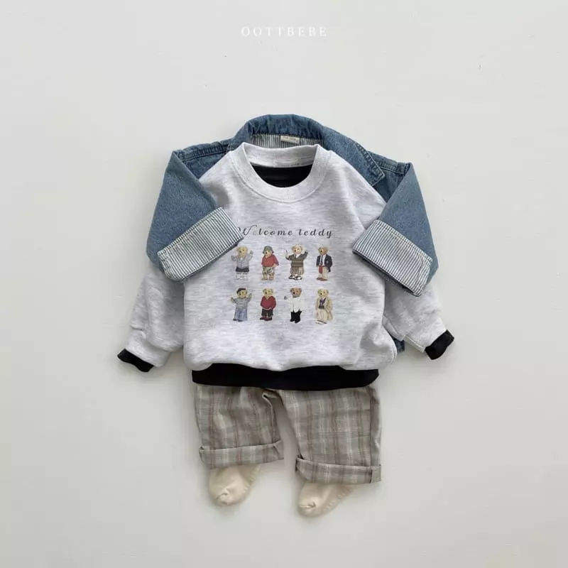 Oott Bebe - Korean Children Fashion - #discoveringself - Dandy Bear Sweatshirt - 8