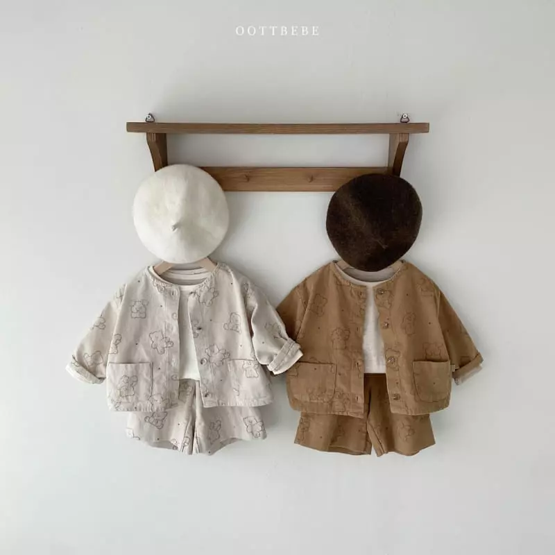 Oott Bebe - Korean Children Fashion - #discoveringself - Bread Bear Pants - 8