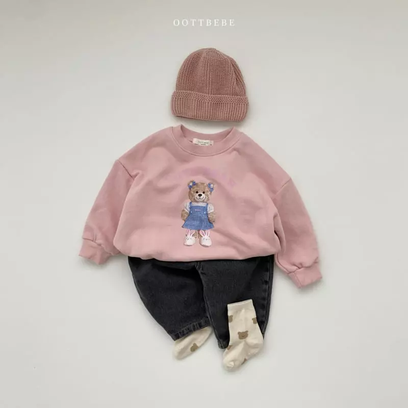 Oott Bebe - Korean Children Fashion - #fashionkids - Ice Cream Bear Sweatshirt - 11