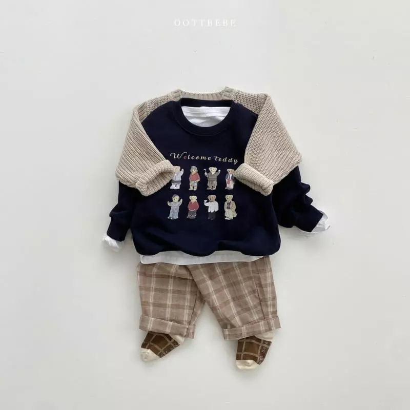 Oott Bebe - Korean Children Fashion - #fashionkids - Dandy Bear Sweatshirt - 9