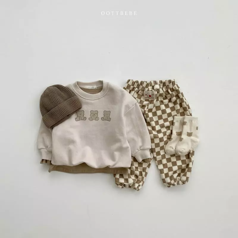 Oott Bebe - Korean Children Fashion - #discoveringself - Board Check Pants - 4