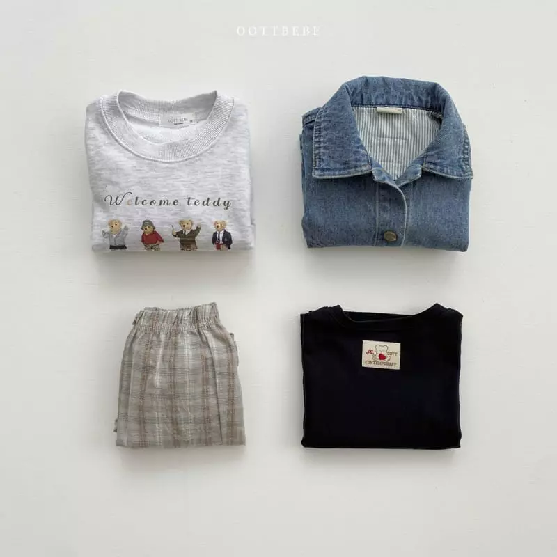 Oott Bebe - Korean Children Fashion - #kidsshorts - Dandy Bear Sweatshirt - 10