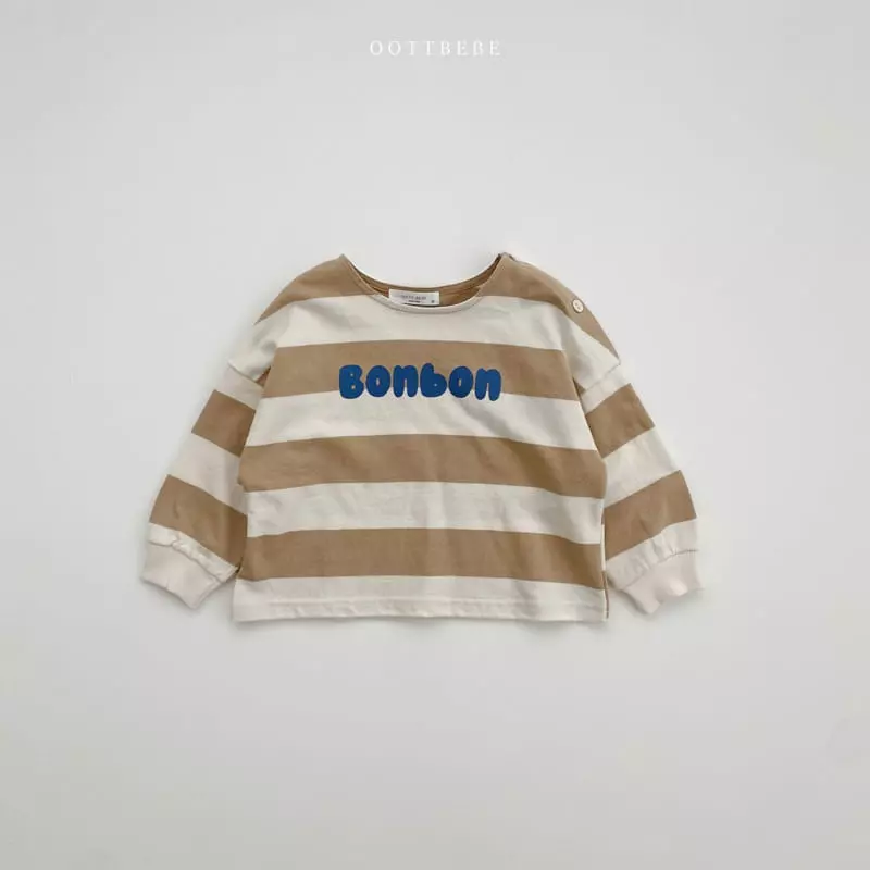 Oott Bebe - Korean Children Fashion - #kidsshorts - Bonbon Slit Sweatshirt