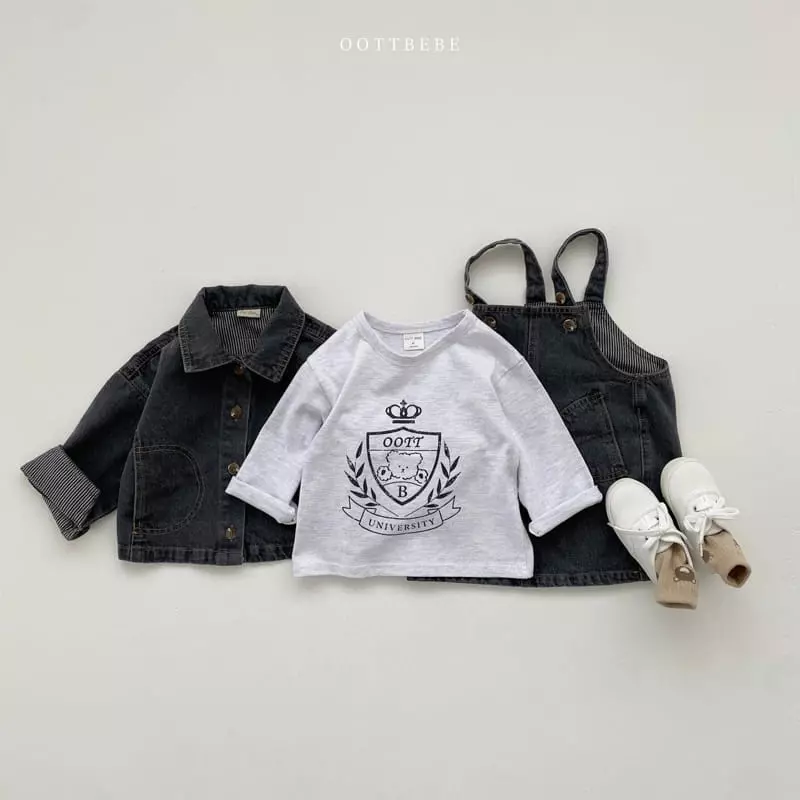 Oott Bebe - Korean Children Fashion - #kidsshorts - Oott University Tee - 9