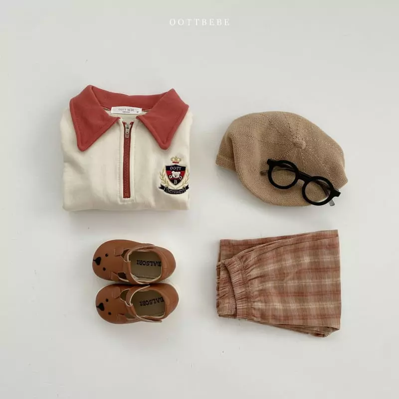 Oott Bebe - Korean Children Fashion - #kidsshorts - Harvard Collar Sweatshirt - 7