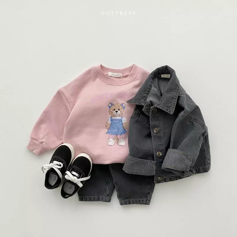 Oott Bebe - Korean Children Fashion - #kidzfashiontrend - Love Denim Jeans - 7