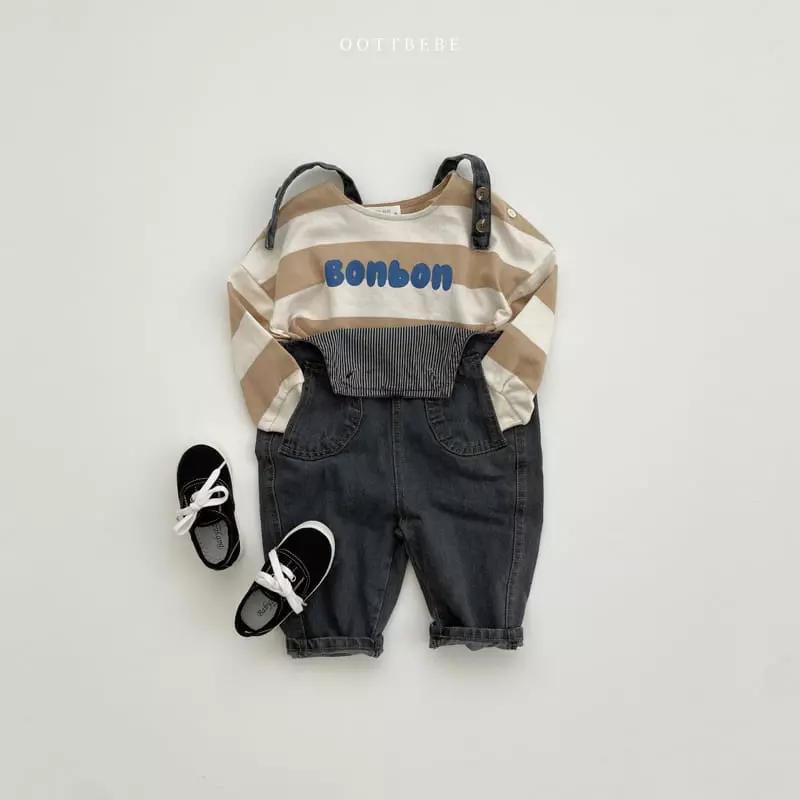 Oott Bebe - Korean Children Fashion - #kidzfashiontrend - Bonbon Slit Sweatshirt - 3
