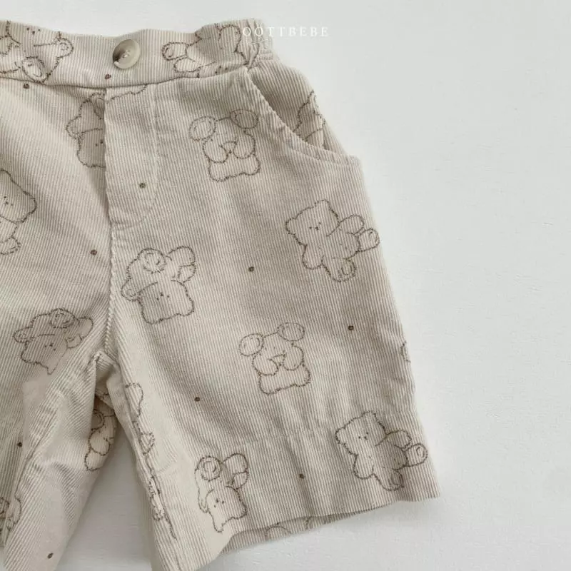 Oott Bebe - Korean Children Fashion - #kidzfashiontrend - Bread Bear Pants - 12