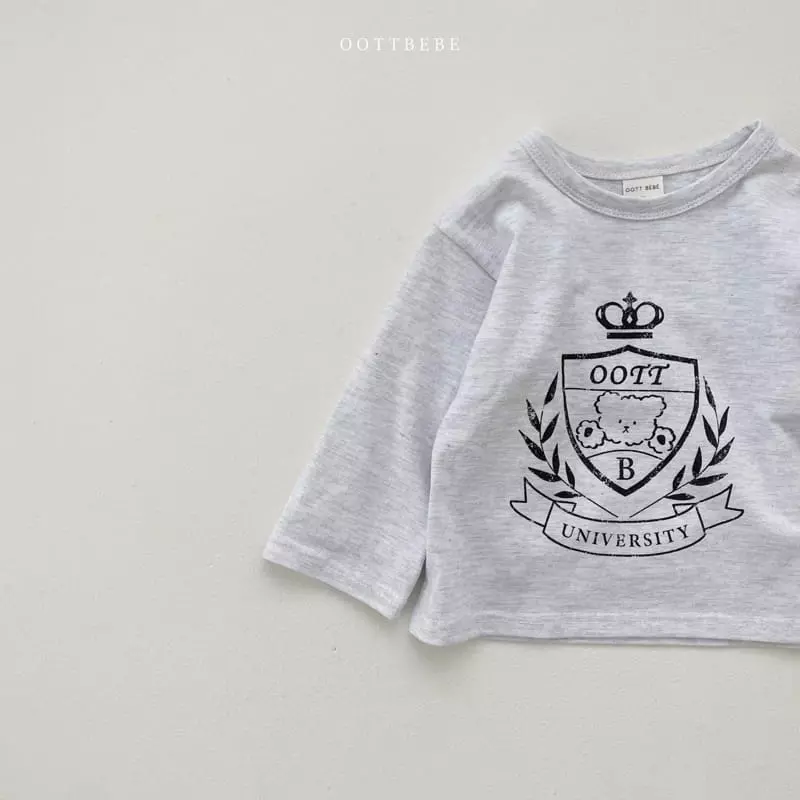 Oott Bebe - Korean Children Fashion - #kidzfashiontrend - Oott University Tee - 11